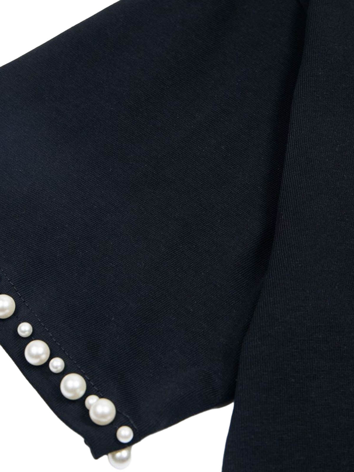 Elegantes, perlenverziertes Oversize-T-Shirt