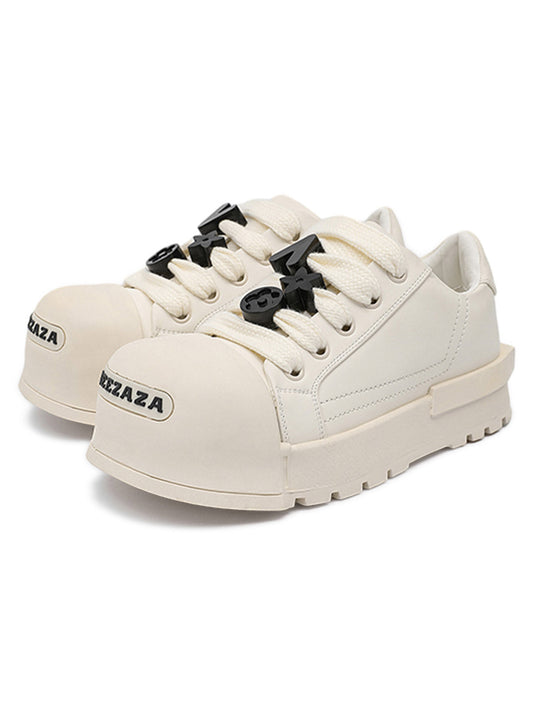 Einfarbige Sneakers mit klobigem Profil – 2267