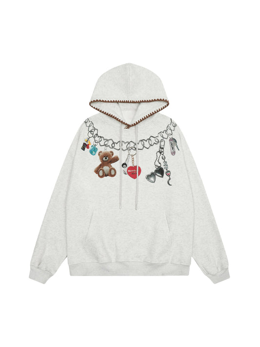 Thesupermade Hoodie mit Bären-Print