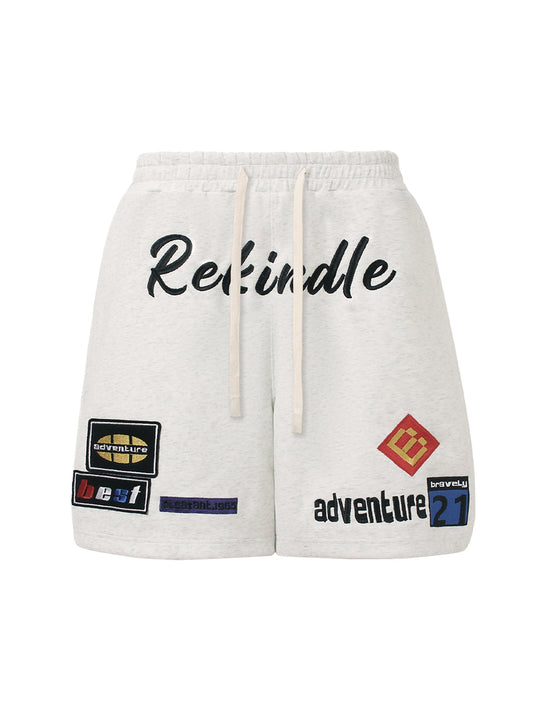 Shorts mit Kordelzug und Street-Grafik