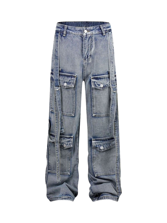 Thesupermade Multi-Pocket-Cargo-Jeans