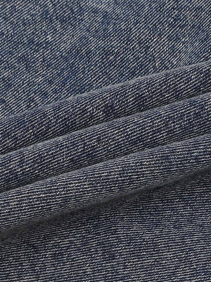 Thesupermade Patchwork Camouflage Zerrissenes Hemd Jorts Denim Anzug