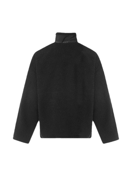 Thesupermade – Jacquard-Sherpa-Jacke mit Stehkragen