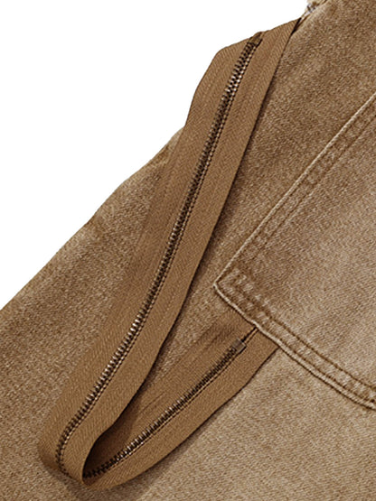 Thesupermade – American Retro – Jeansshorts im Used-Look mit verwaschenem Schnitt