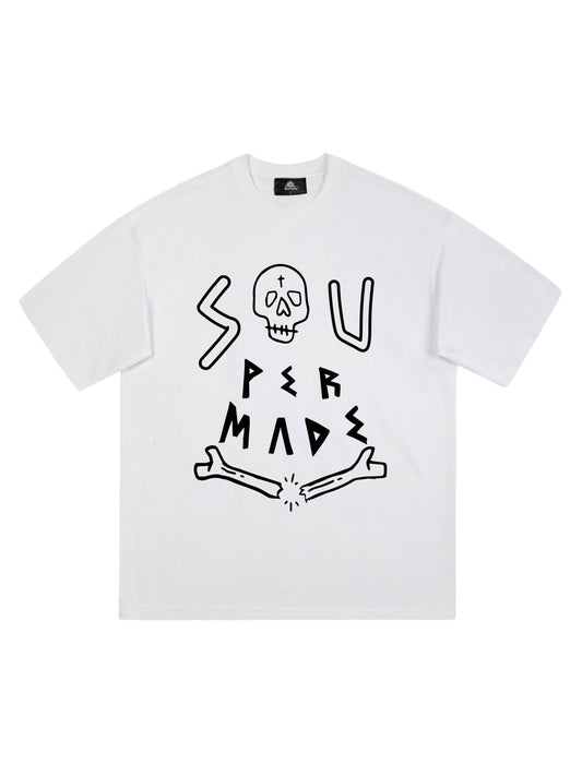 Thesupermade T-Shirt mit Totenkopf-Print – 1991