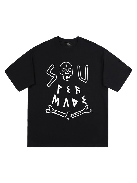 Thesupermade T-Shirt mit Totenkopf-Print – 1991
