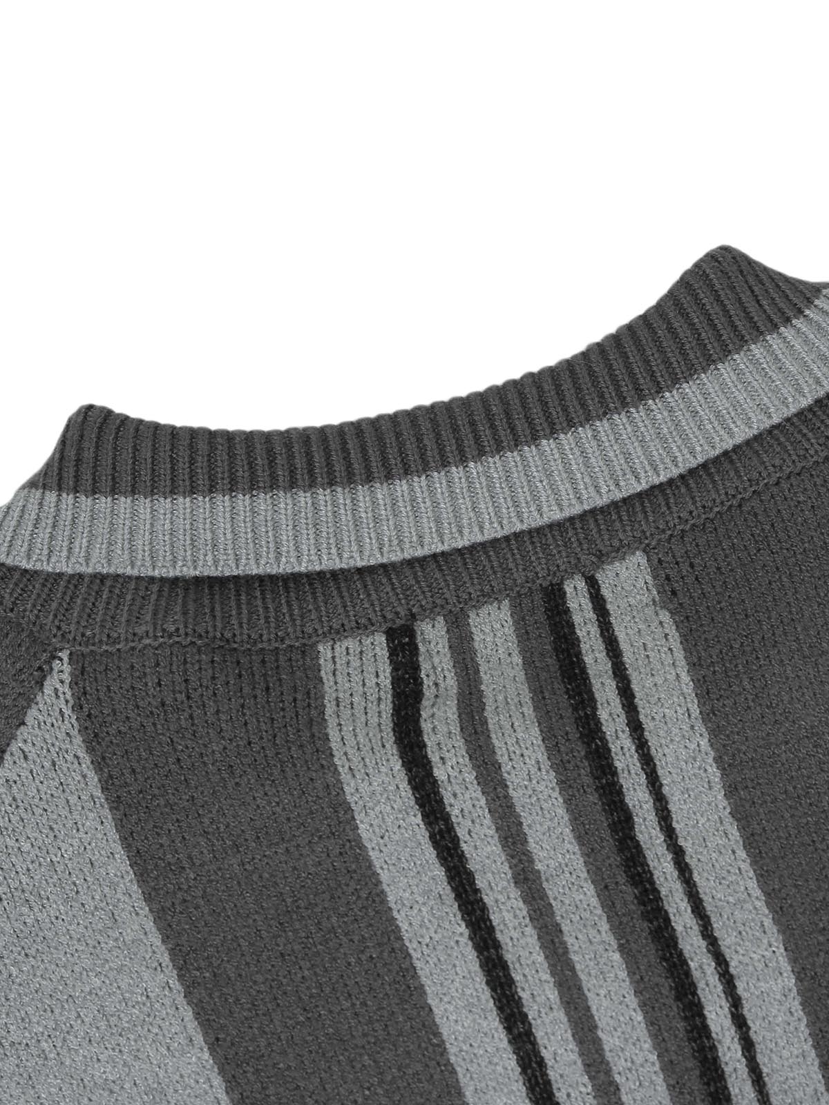 Thesupermade – Gestreifter Polopullover aus besticktem Strick