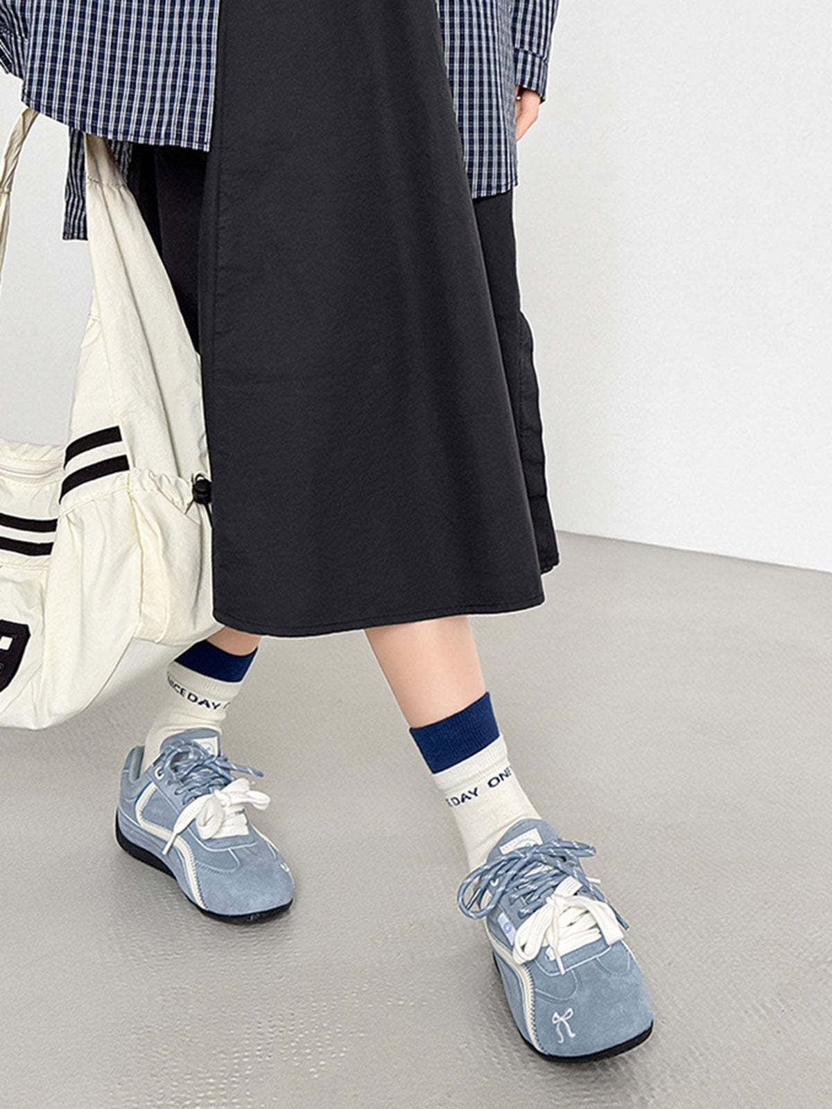 Suede Lace-Up Sneakers