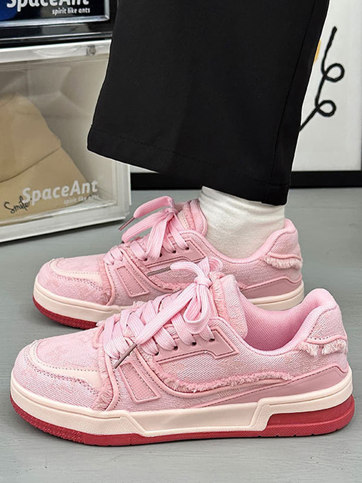 Baskets rétro en denim Thesupermade - 2234