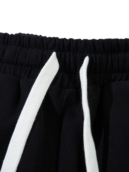 Thesupermade – Gerade geschnittene Hose mit Kordelzug und Karomuster