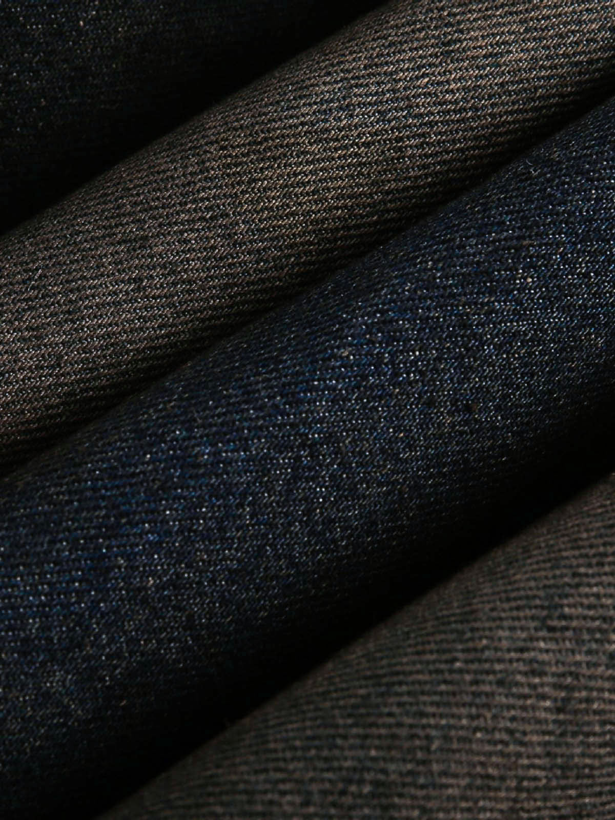 Thesupermade Washed Denim Pelz-Kapuzenjacke - 2265