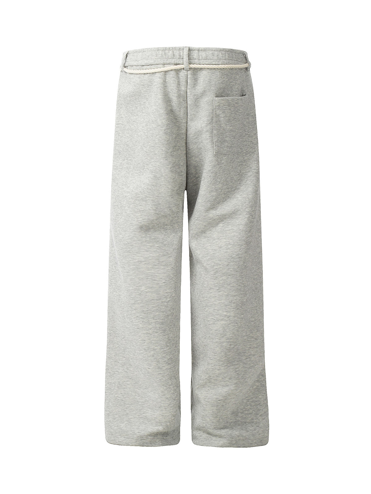 Vintage Rope-Belt Straight-Leg Sweatpants