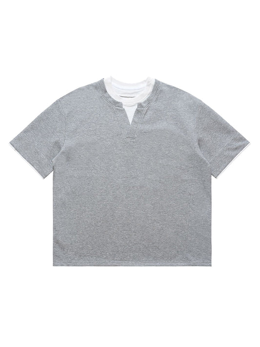 Cleanfit Faux Two-Piece Oversized T-Shirt