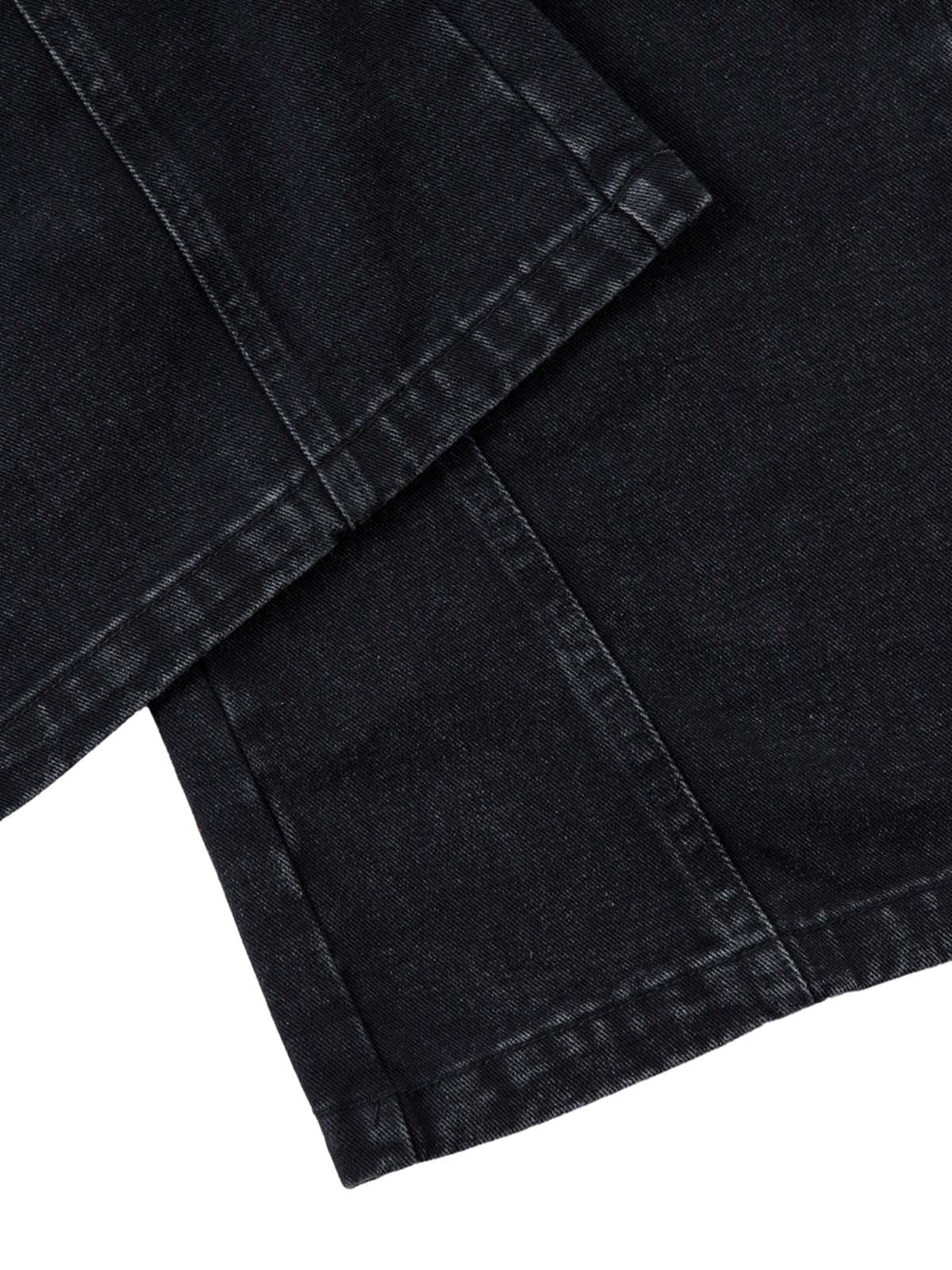 Deconstructed Split Pleated Pocket Cargo Jeans