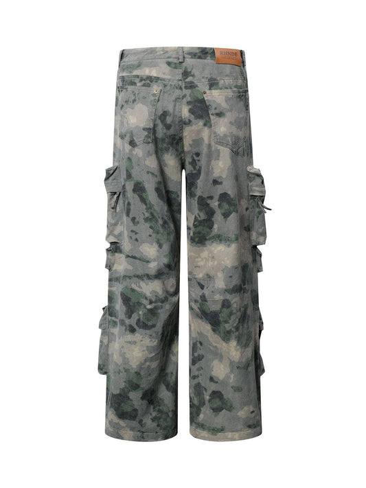 Pantalon cargo camouflage multi-poches