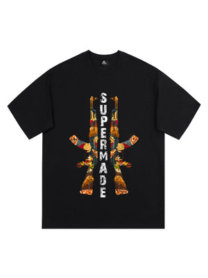 Original Funny AK Graphic Print T-shirt