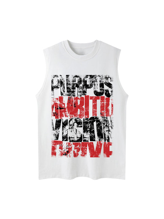 Gilet unisexe Thesupermade Letters Street Rap Graffiti