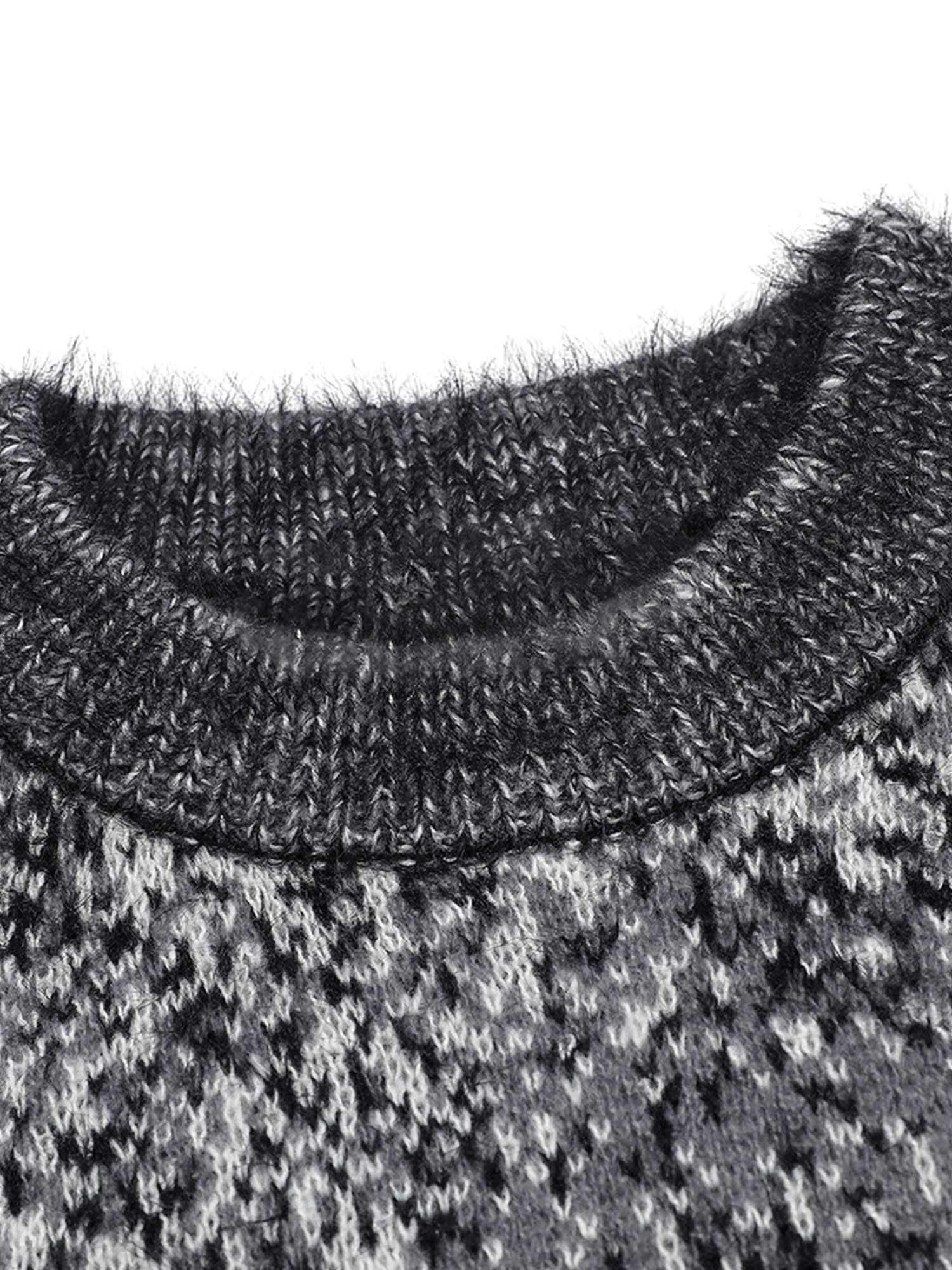 Thesupermade Gradient Mohair Tie-dye Crew Neck Sweater