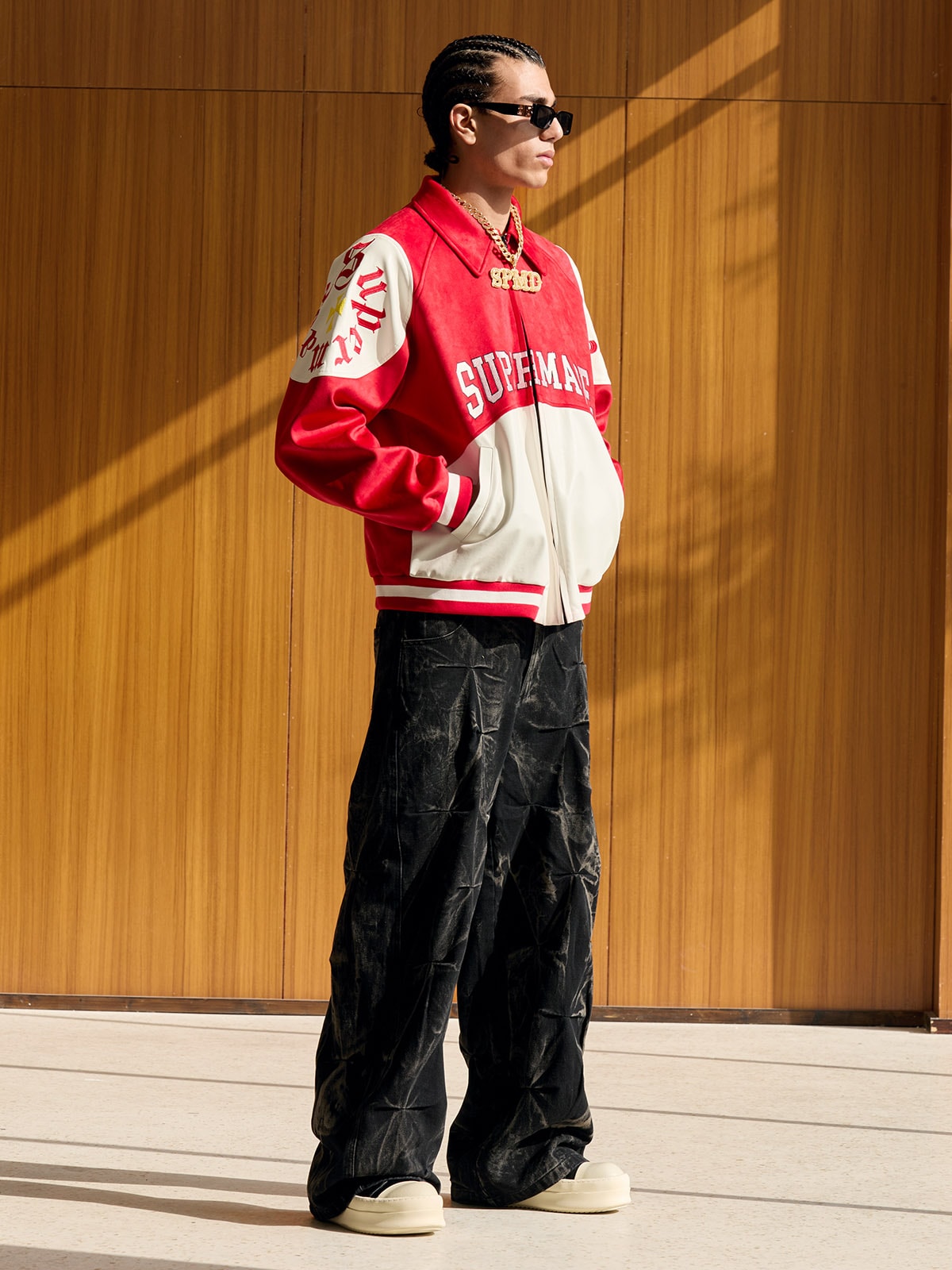 Original Collegejacke in Kontrastfarbe – 2349
