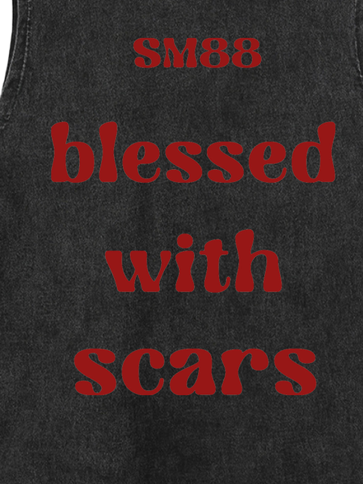 Original "Blessed With Scars" Slogan Vest