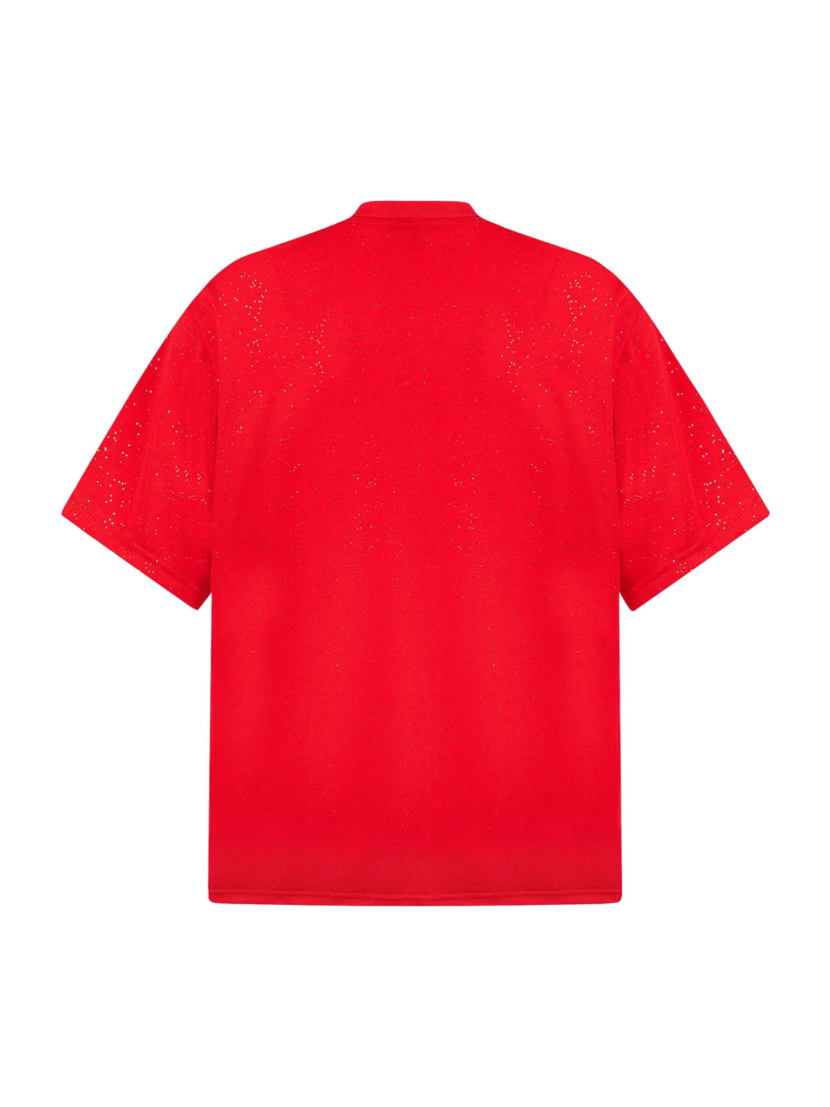Kurzärmliges T-Shirt mit Retro-Schriftdesign und starkem Sternenhimmel-Print