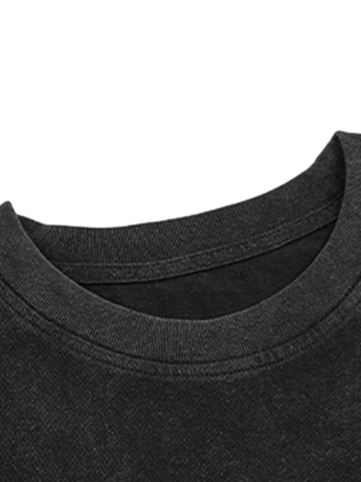 T-Shirt mit Graffiti-Rundhalsausschnitt