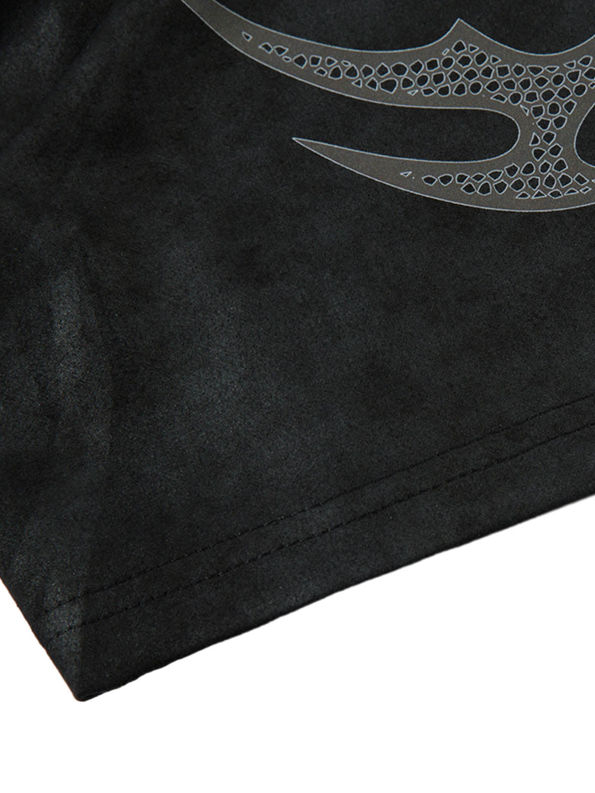 Oversized Graphic Suede Print T-Shirt