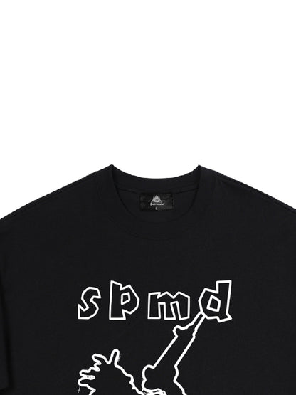 T-shirt graphique original SPMD Cartoon