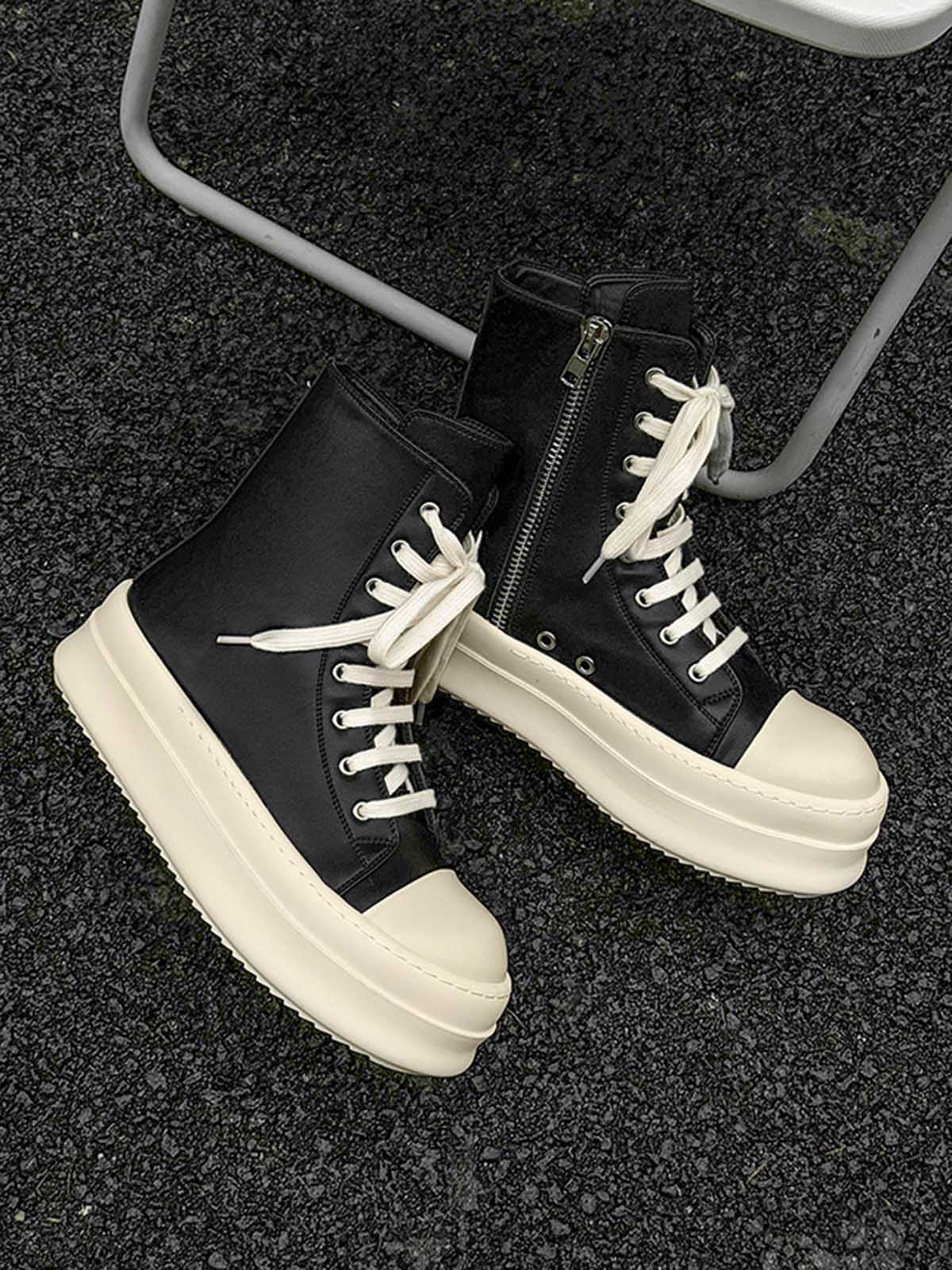Baskets montantes à plateforme et fermeture éclair latérale TheSupermade - 2273