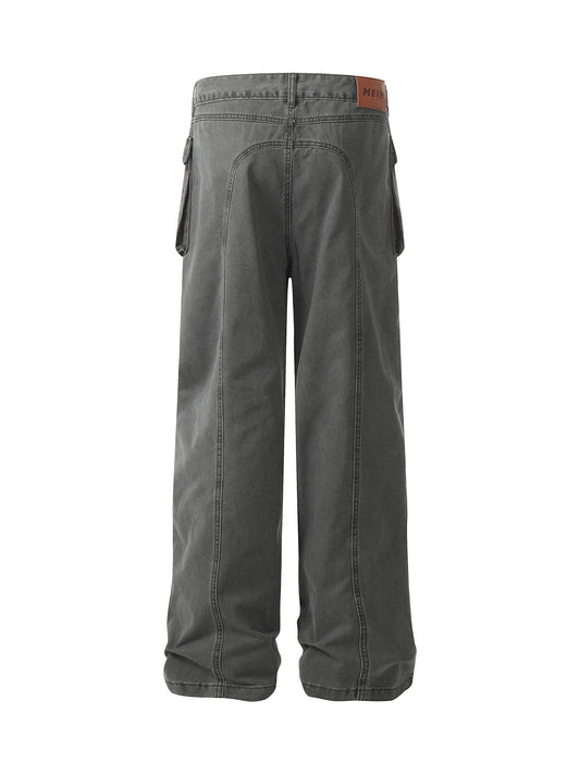 Pantalon cargo multi-poches déconstruit