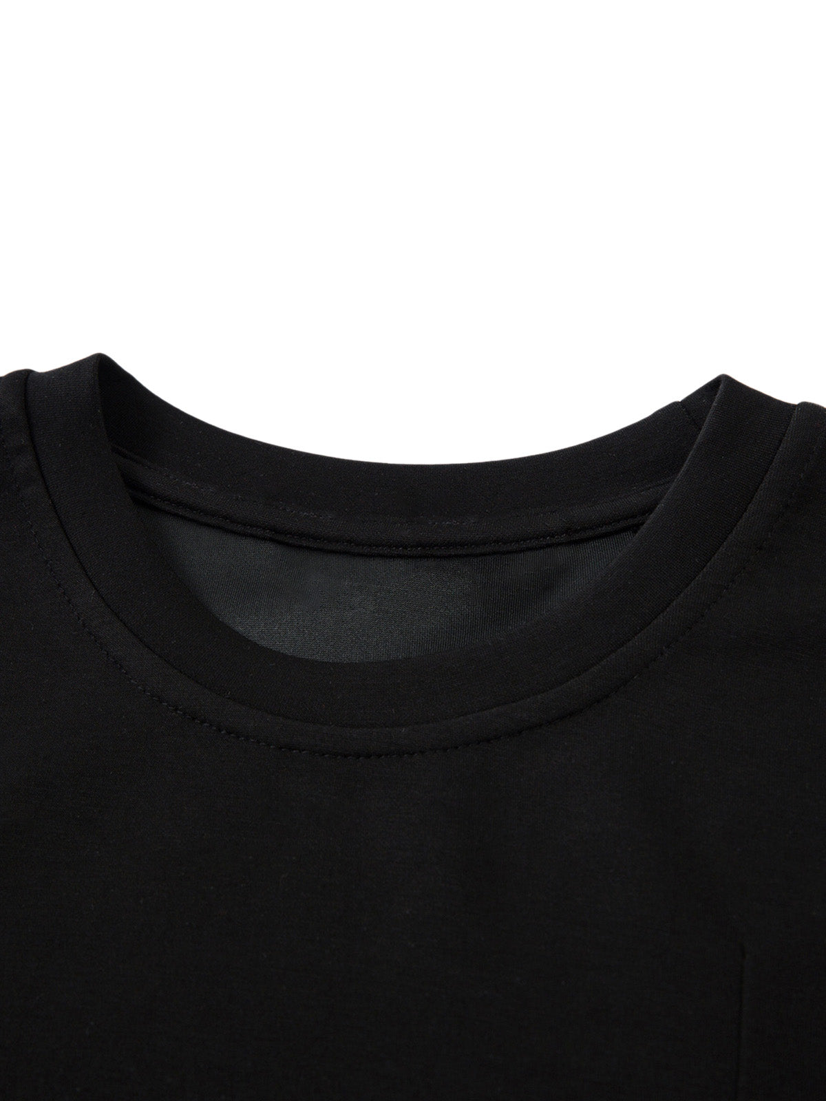 T-shirt fonctionnel plissé à rivets rétro