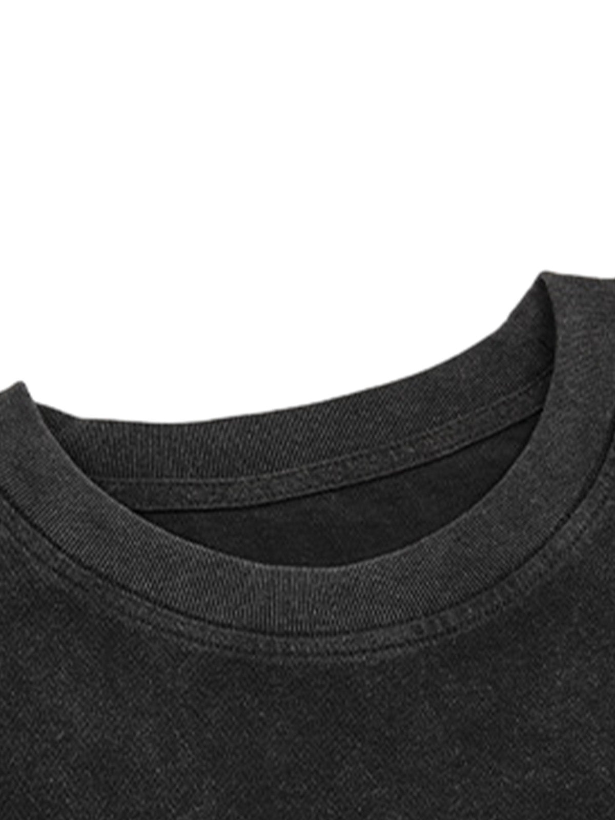 T-Shirt mit Rundhalsausschnitt und Graffiti-Print