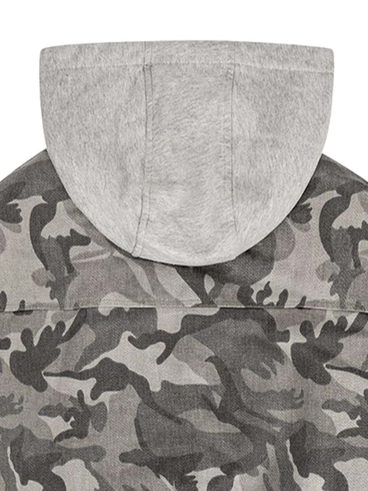 Thesupermade Camouflage Hooded Bomber Jacket