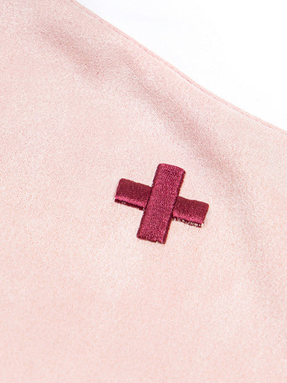 T-shirt imprimé croix et vague