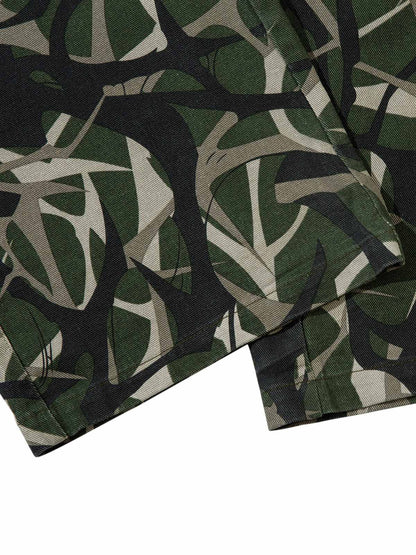 Thesupermade Camouflage Faux Zweiteiliger Trainingsanzug mit Kapuze und Fleecejacke – 2331