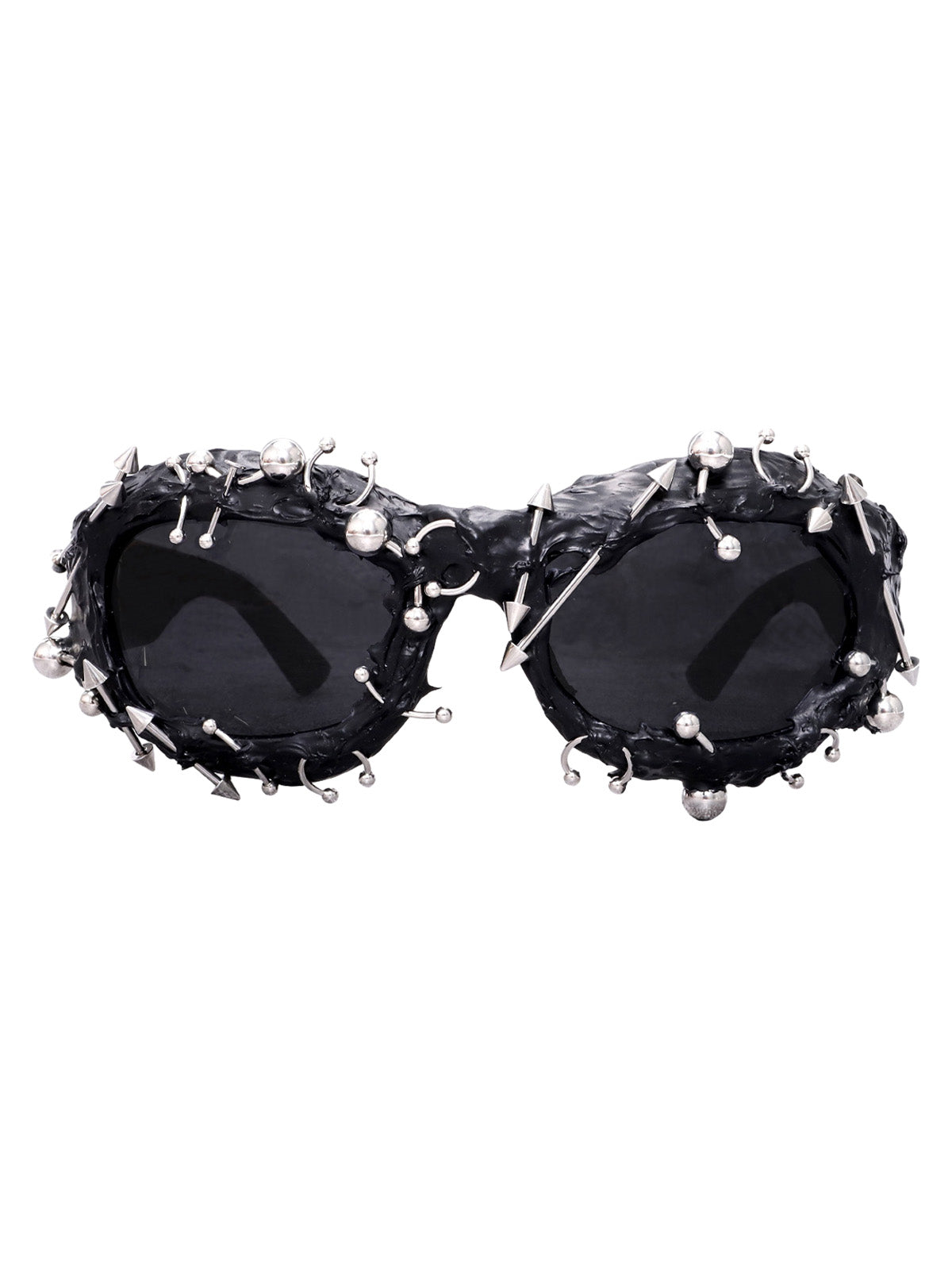 Lunettes de soleil style punk rivetées