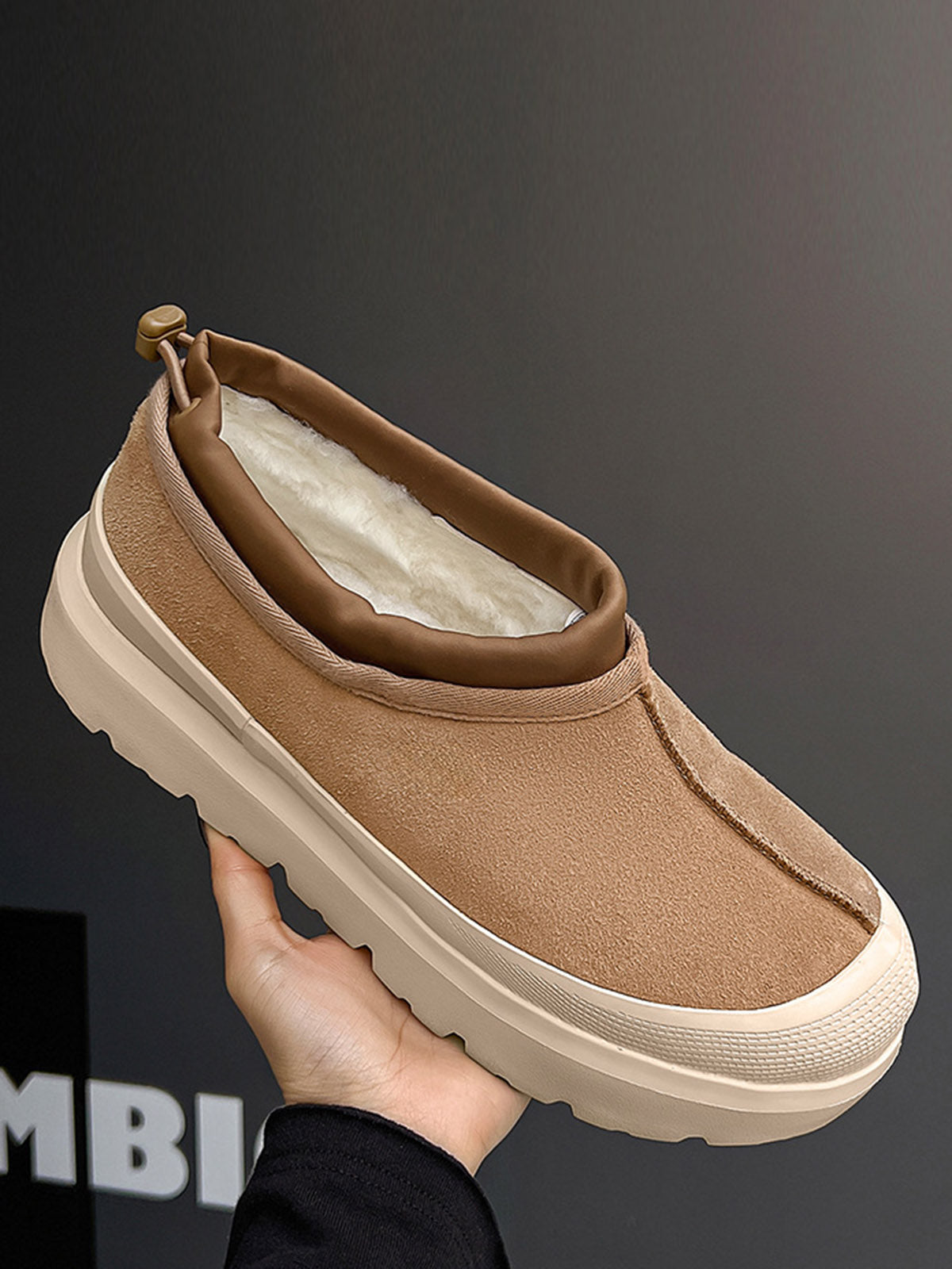 Bottes de neige en fourrure polaire à semelles épaisses Thesupermade