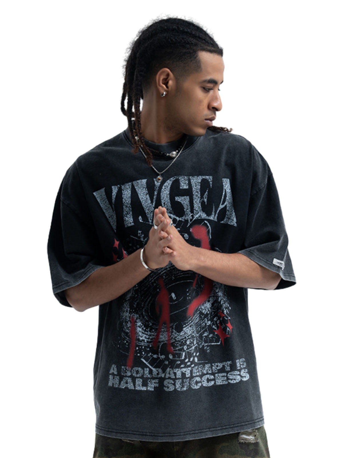 Washed Oversized Graphic T-Shirt
