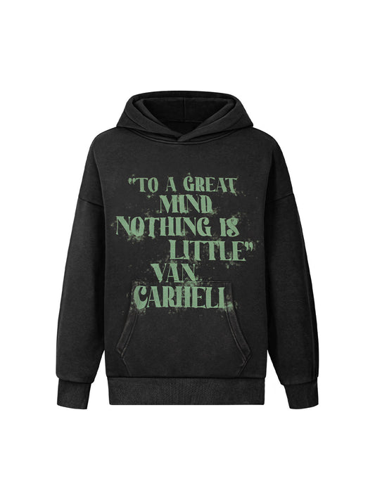 Kapuzenpullover mit verwischtem Buchstaben-Print