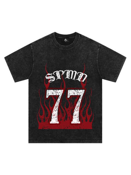 T-shirt graphique original 77 Flame