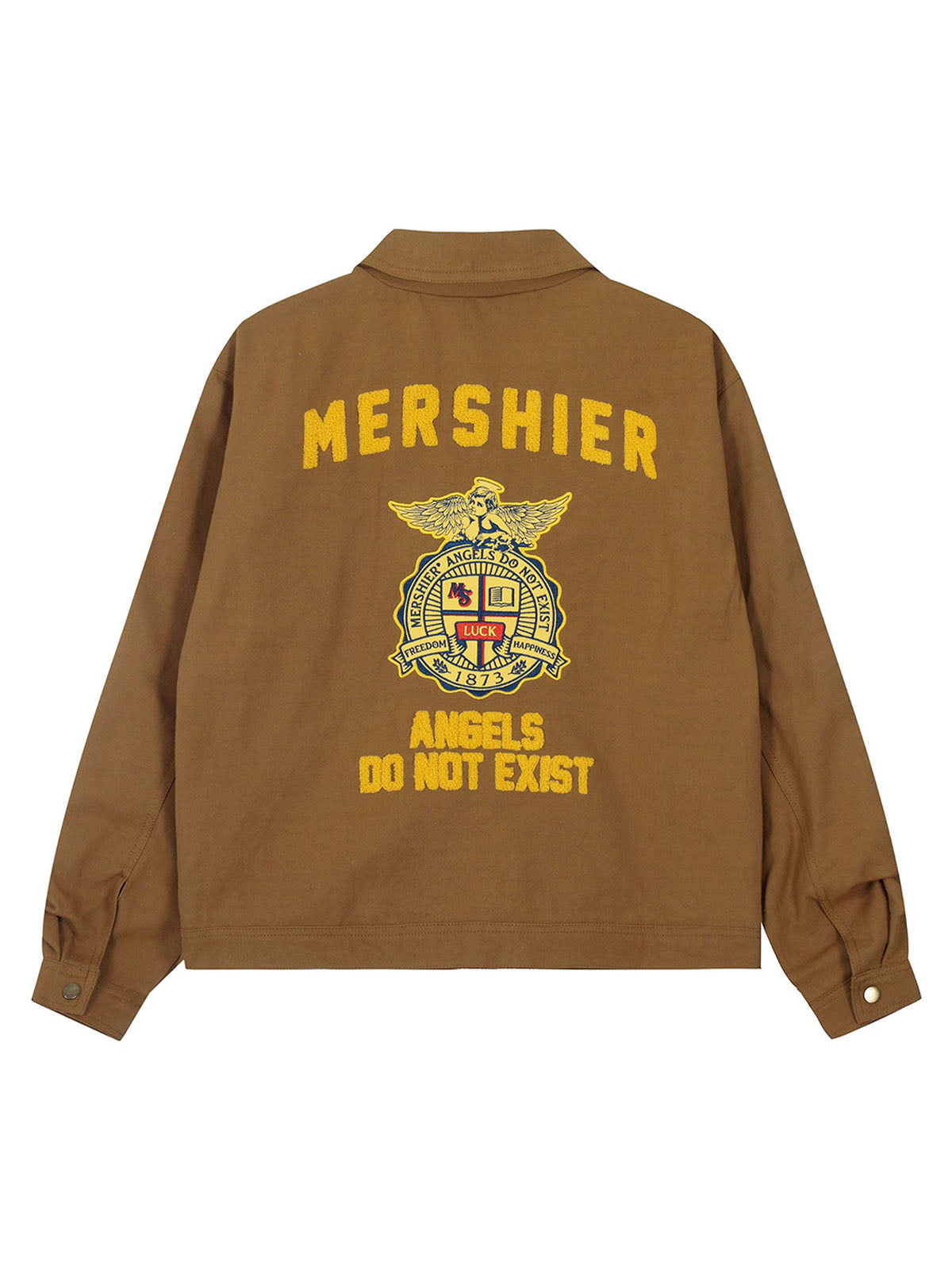 Retro Embroidered Badge Work Jacket