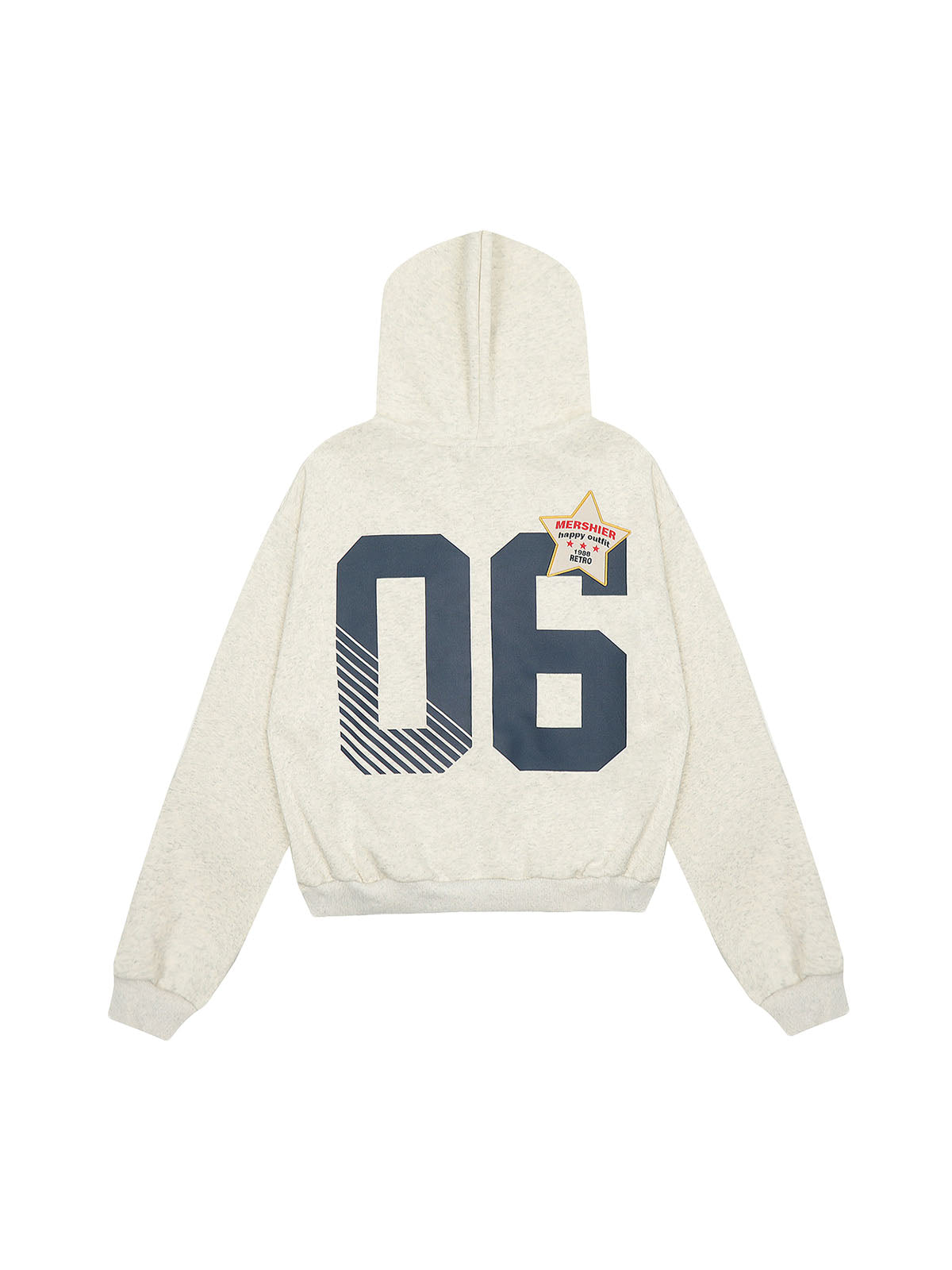 Thesupermade Retro Badge Embroidery Hoodie