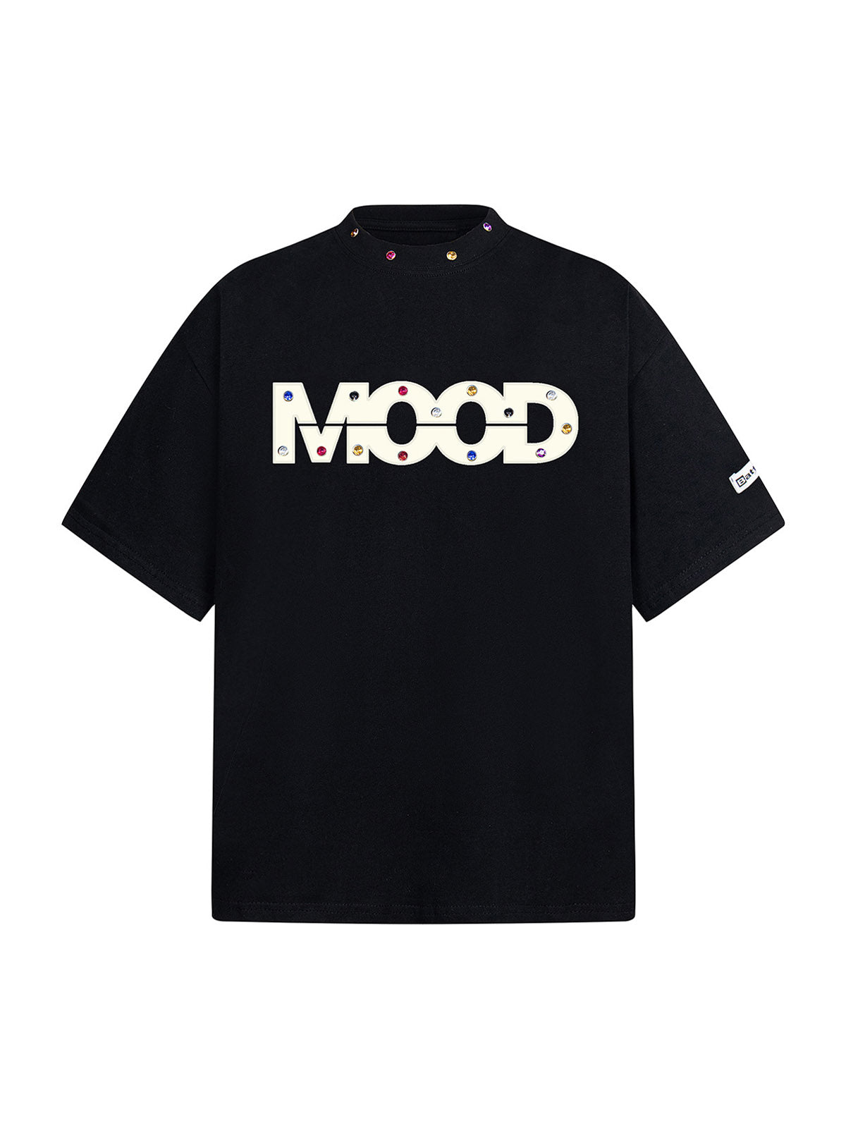 T-shirt Street Retro MOOD Patch brodé à rivets