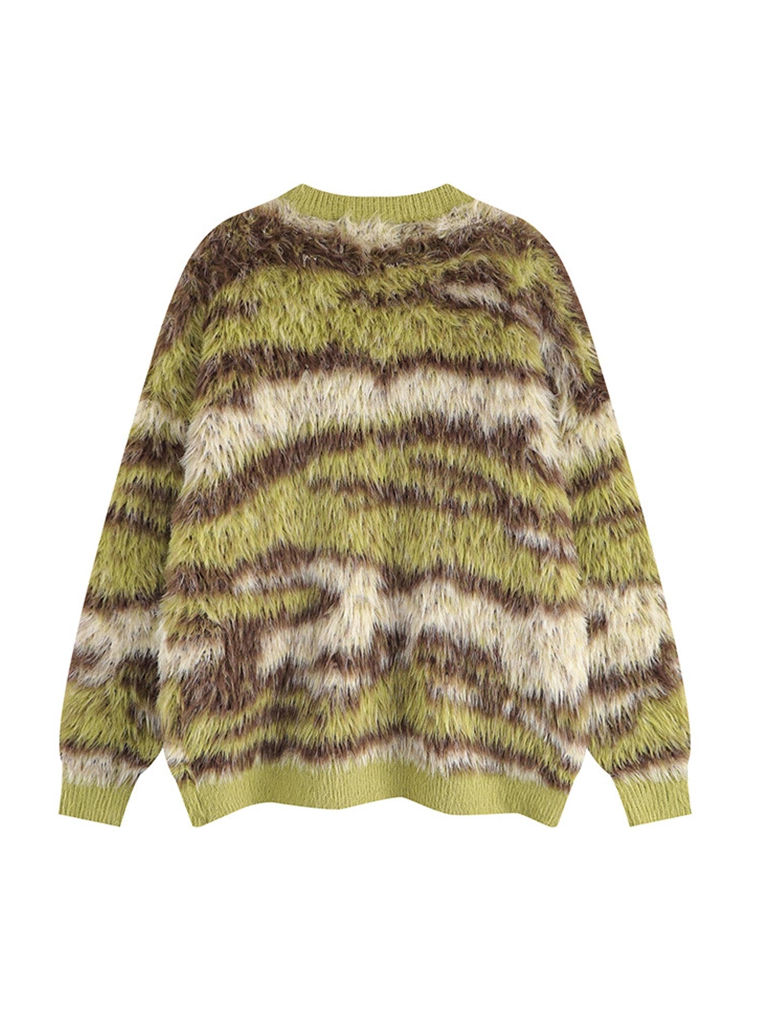 Thesupermade Mohair Striped Knit Sweater