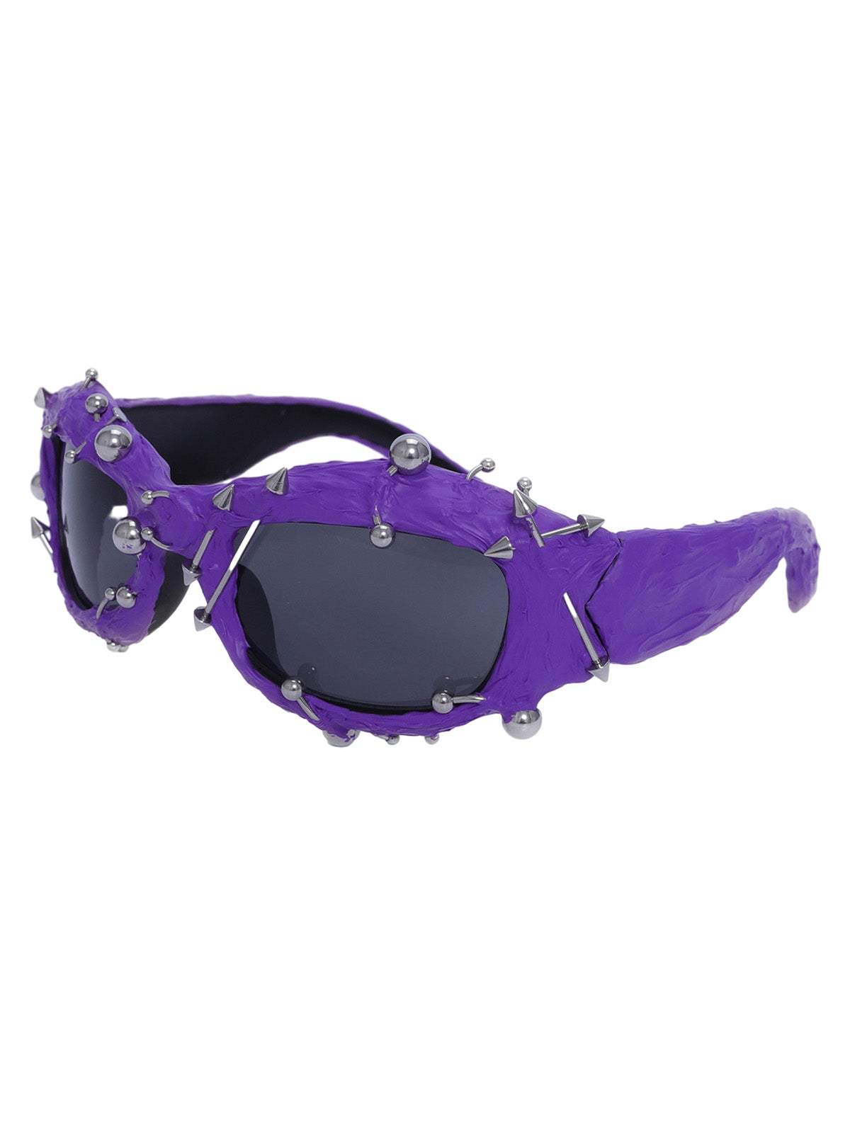 Lunettes de soleil style punk rivetées