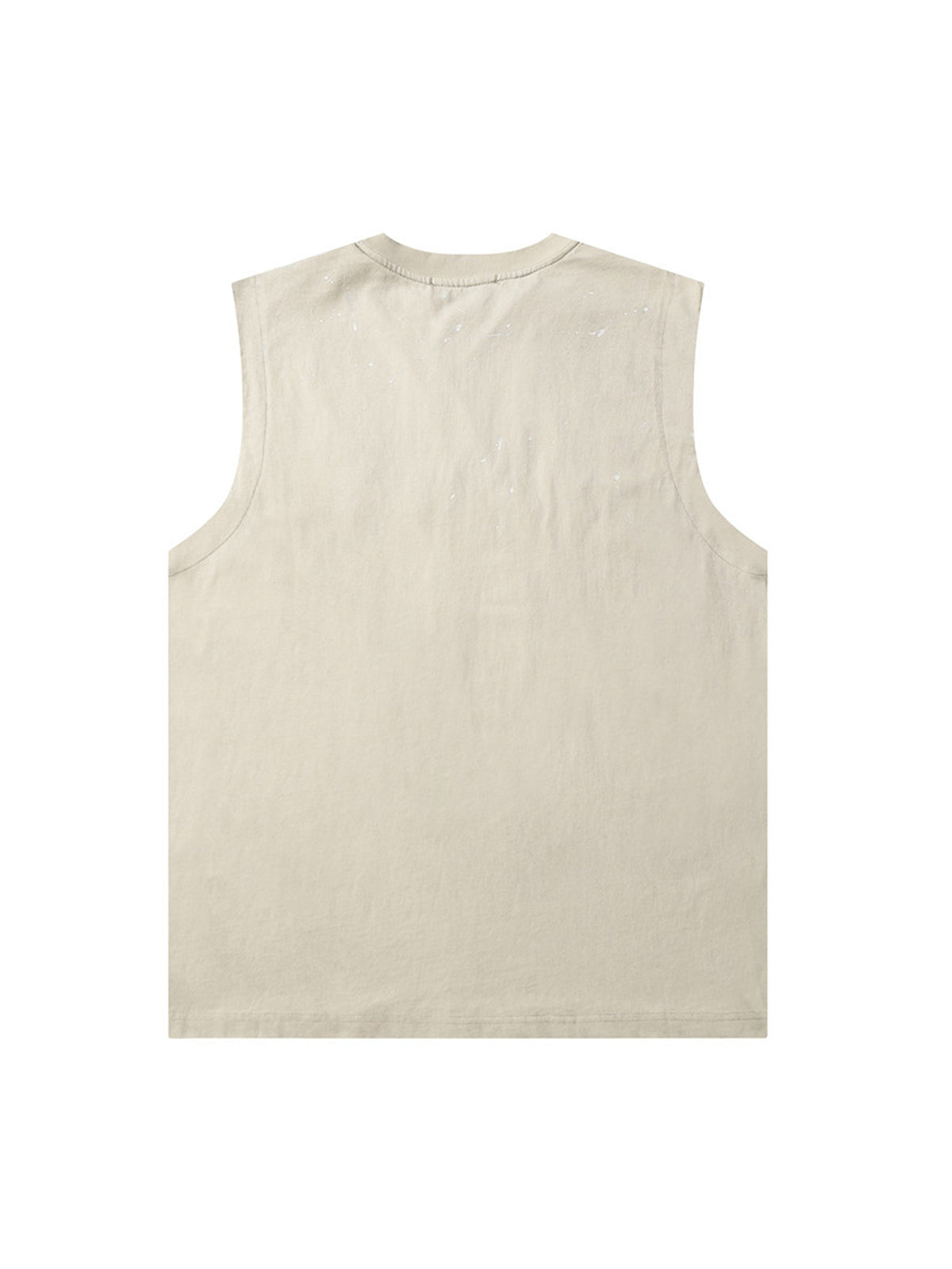 Street Embroidery Deformed Letter Print Vest