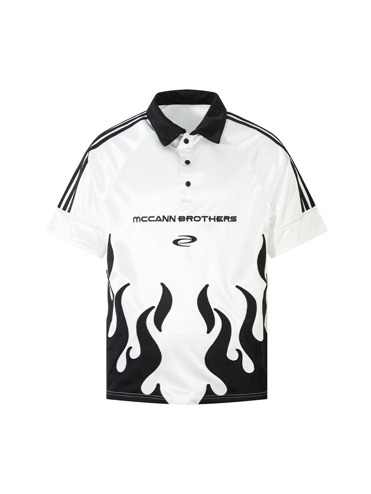 Street Flame Embroidery POLO T-Shirt