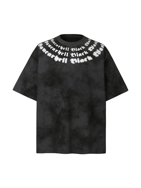 Retro Gradient Crew Neck Shirt