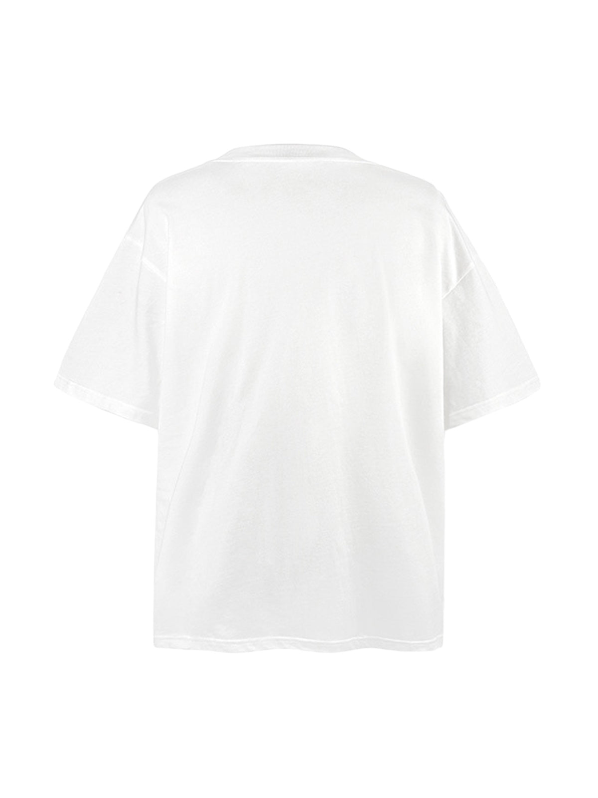 Patchwork Graphic Print Oversized Tee