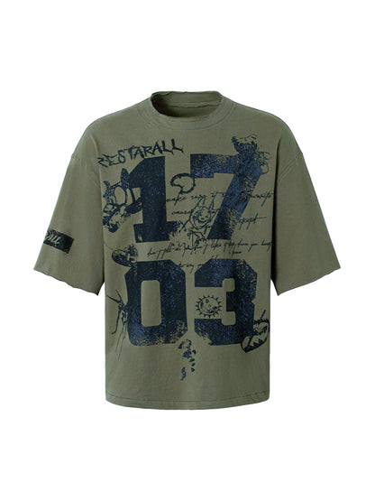 Street Devil Tire Graffiti T-shirt